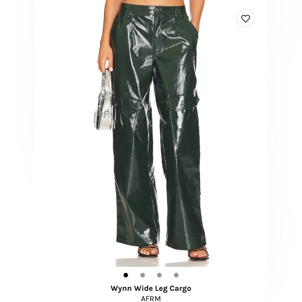 WYNN WIDE LEG AFRM GREEN PANTS